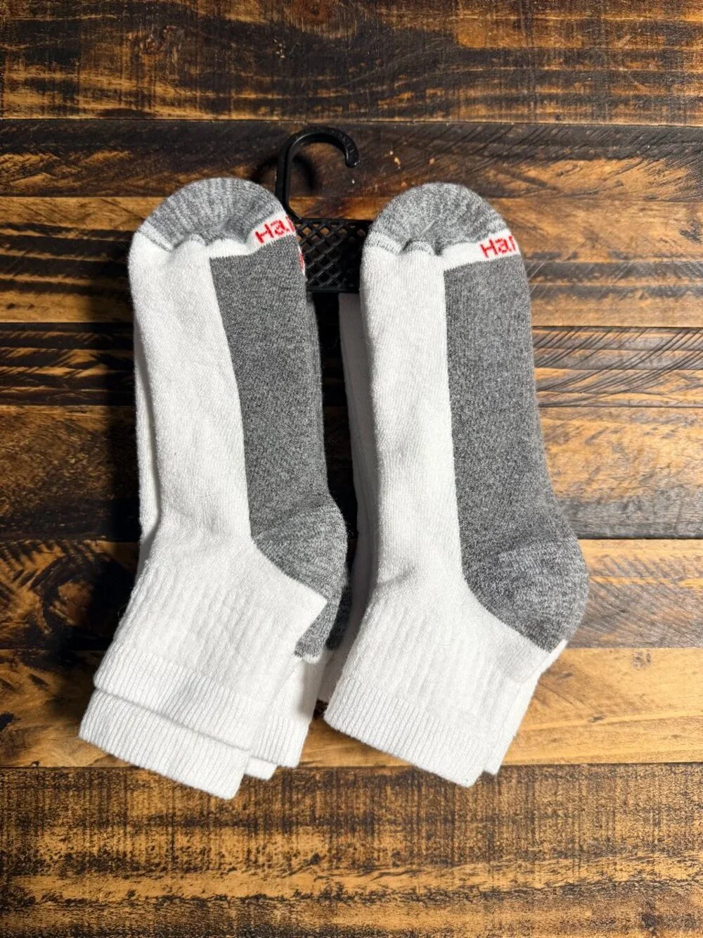 Hanes Men’s Max Cushion Ankle Socks Wicking Cool Seamless 6 Pk White 6-12 NEW